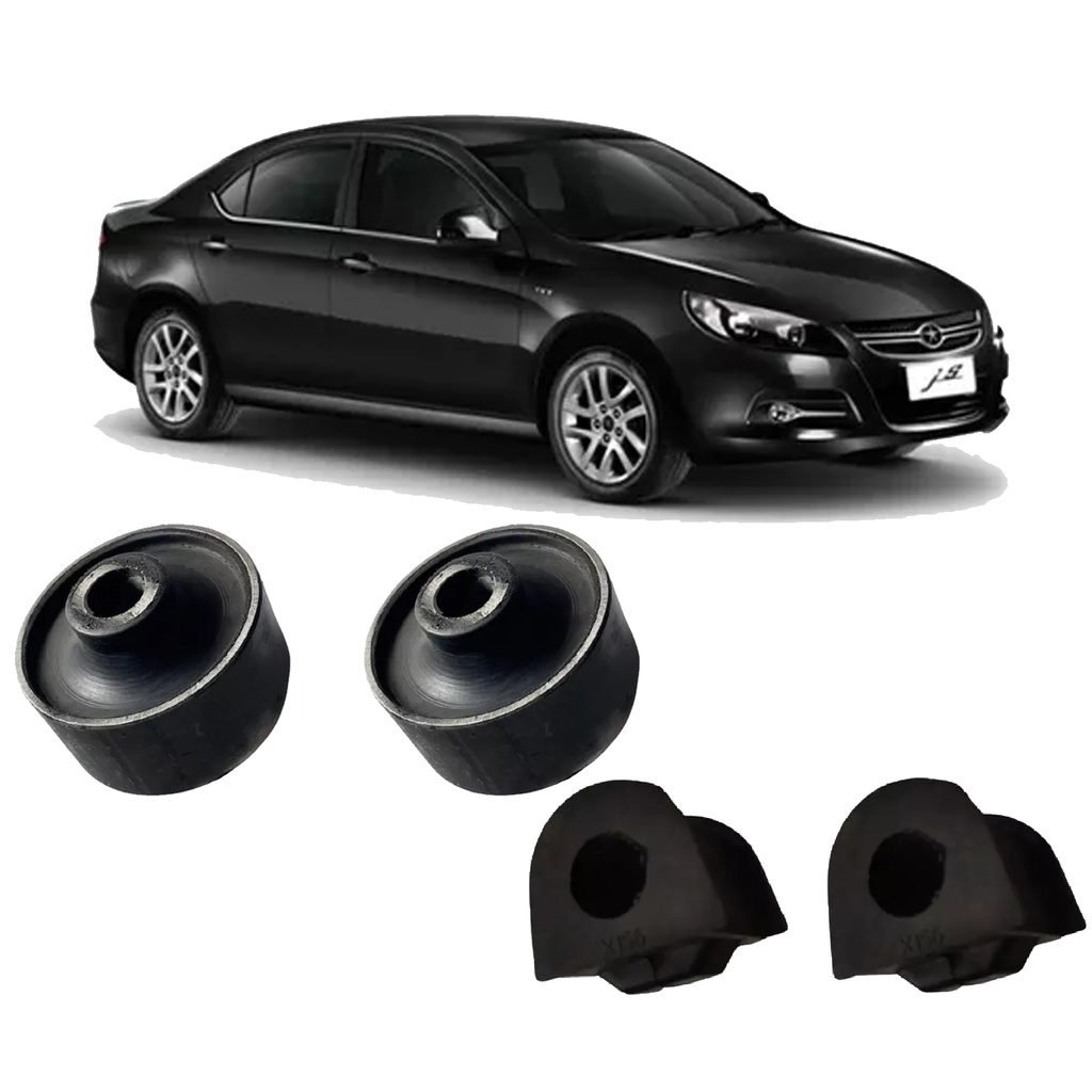 Bucha Bandeja Dianteira + Bucha Barra Jac J5 / J6 2010 2011 2012 2013 2014 2015 A 2016