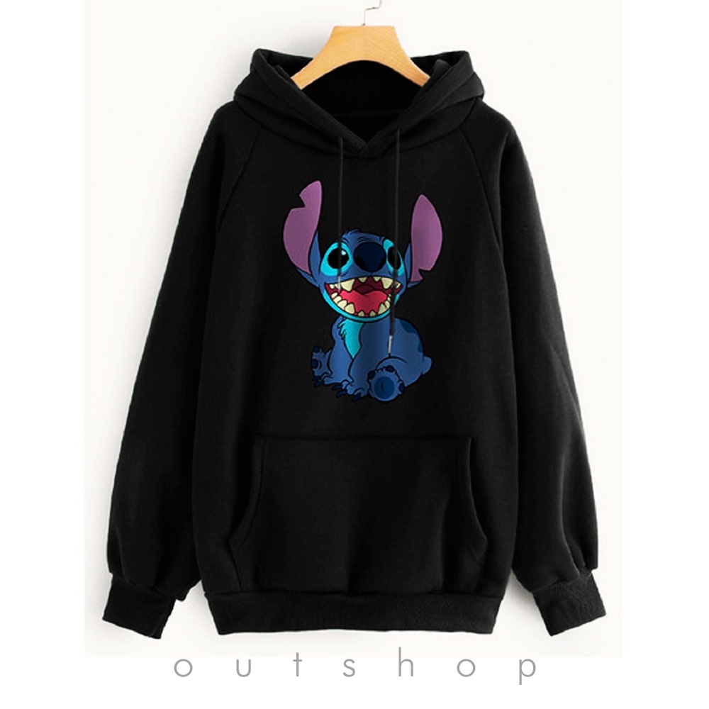 Moletom Stitch Careta Blusa de Frio desenho LILO & STITCH Disney Coala Azul Casaco Cartoon Anime Engraçado