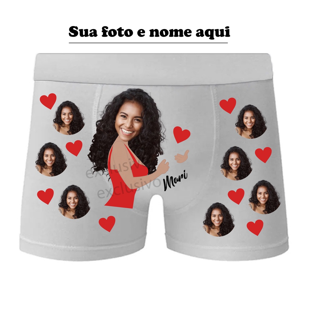 Cueca Box Personalizada Com Foto Namorada Ciumenta Casal Dia Dos Namorados Sexy Presente 5509