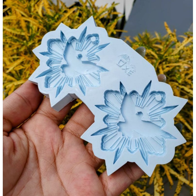 Molde Silicone Divino Espírito Santo para chaveiro, lembranças, porta chaves e pingentes