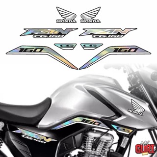 Kit Adesivos Holografico Fan 160 2022 2023 *DIVERSAS CORES*