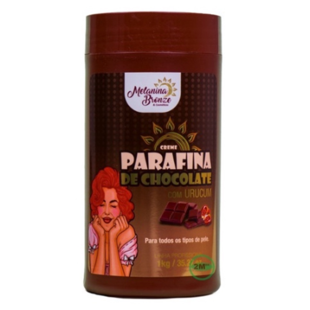 Parafina De Chocolate Bronzeadora 1 Kg Melanina Bronze