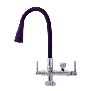 Torneira Bancada c/ Tubo Gourmet Preto Cone Silicone p/ Filtro 1/4" ou Máquina Lavar LOUÇA 3/4" 2143 em Oferta na Shopee