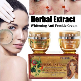 2pcs/Set Tratamento Eficaz De Branqueamento Facial Remoção De Manchas Escuras Corretor Dia & Noite Maquiagem Creme De Sardas Lembrança Do Da Mulher De Páscoa