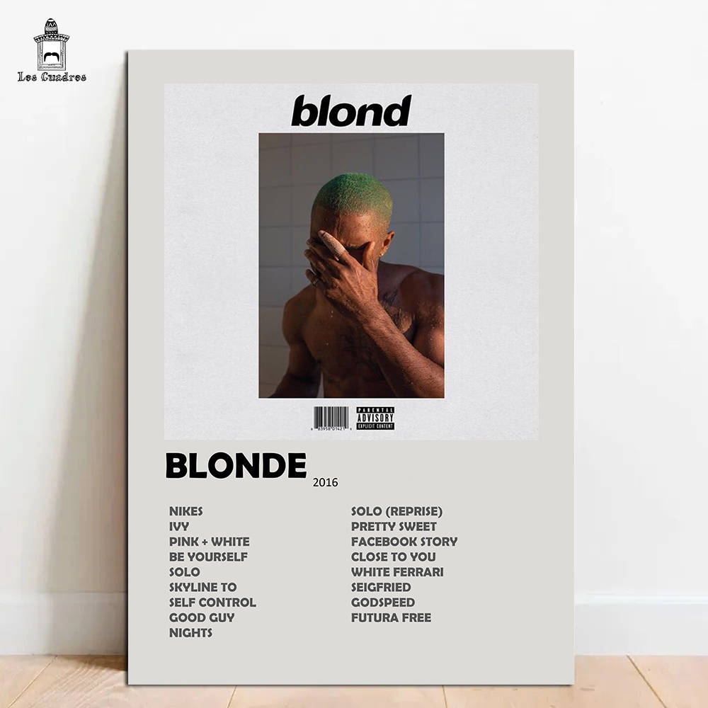 Quadro Placa Decorativa Frank Ocean Blonde Album em MDF 28x20cm em Oferta na Shopee