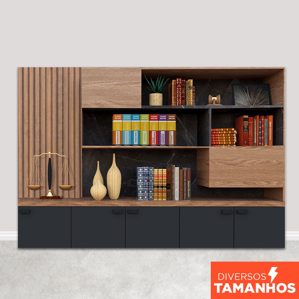 Fundo Fotográfico Escritório Cenário Direito Painel Em Tecido Sublimado - FFC-831 em Oferta na Shopee