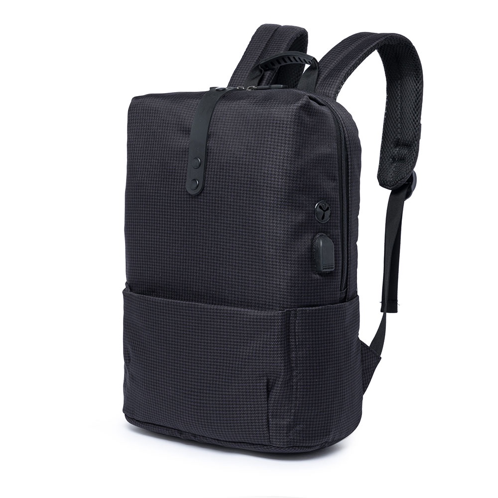 Mochila Casual Mochila Notebook Business Viagem Porta USB Carregamento Anti furto