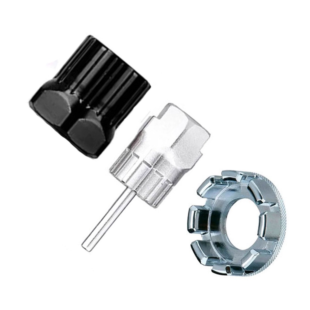 Chave De Raio Aro Com 8 Medidas + Ferramenta Extrator Cassete E Disco Bike Pino Center Lock  + Chave Extrator Saca Catraca K7 Roda Livre Cassete