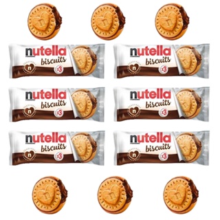 6 Nutella Biscuits Biscoitos Bolacha Ferrero Importado 41,4g em Oferta na Shopee