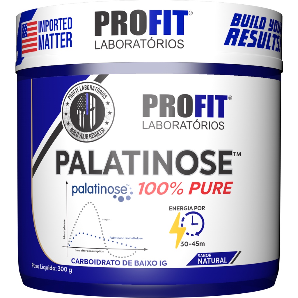 Palatinose 100% Pura 300g Profit Labs em Oferta na Shopee