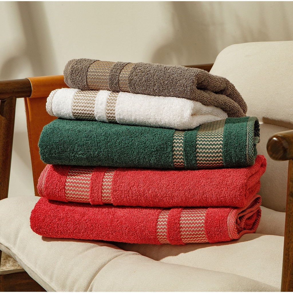 Toalha de Banho Grande Macia 75x140cm 380g/m² 100% Algodão Alta Qualidade