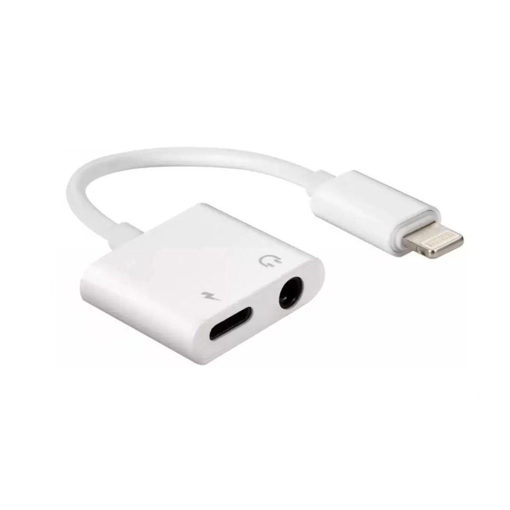 Cabo Adaptador Rabicho Lightning Macho para P2/Lightning Fêmea Compatível c/ Iphone X 8 7 6s 6 Ipad