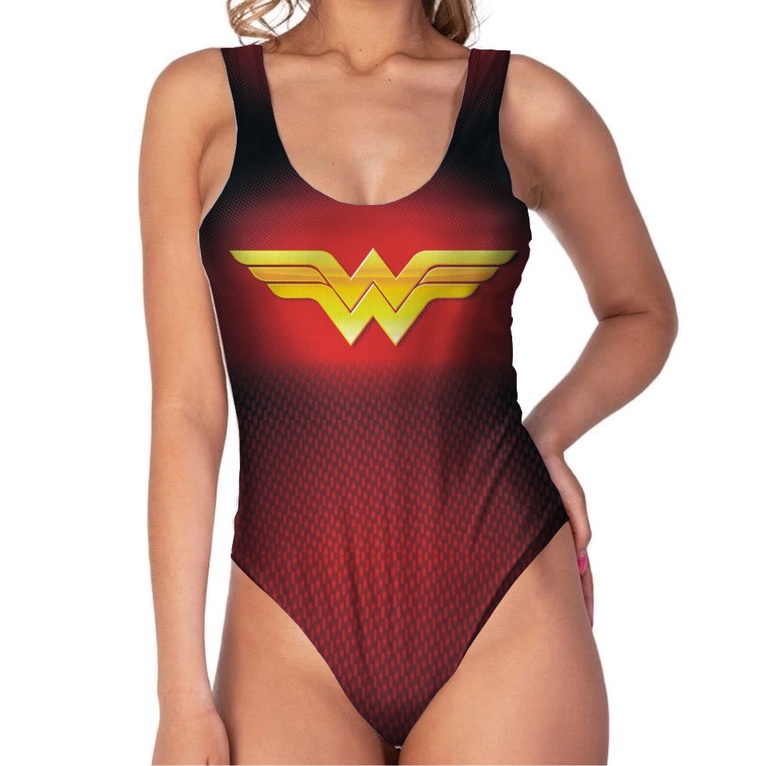 Body Mulher Regata Maravilh Carnaval Fantasia Festa Eventos Super herois