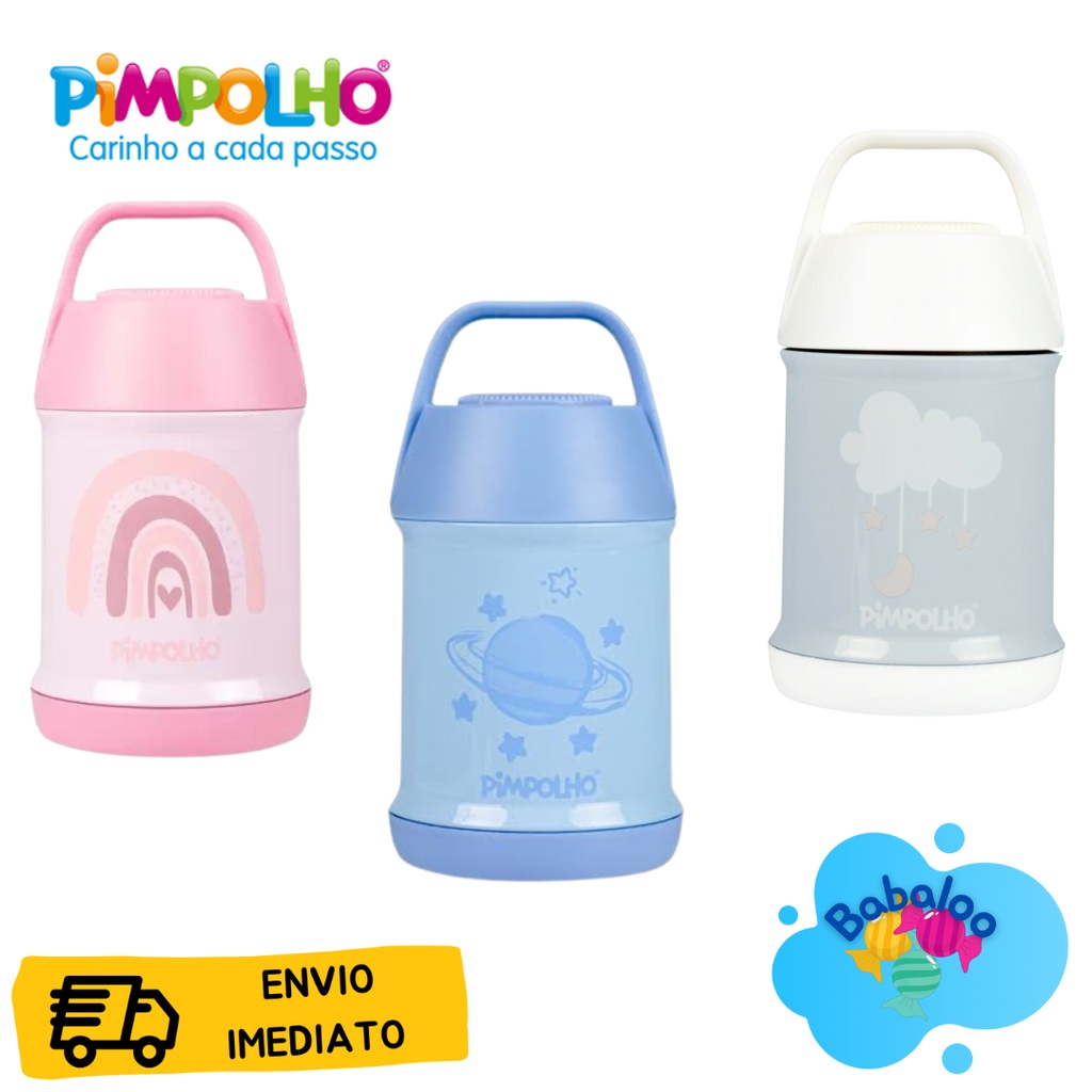 Pote térmico 450 ml bebe pimpolho introdução alimentar