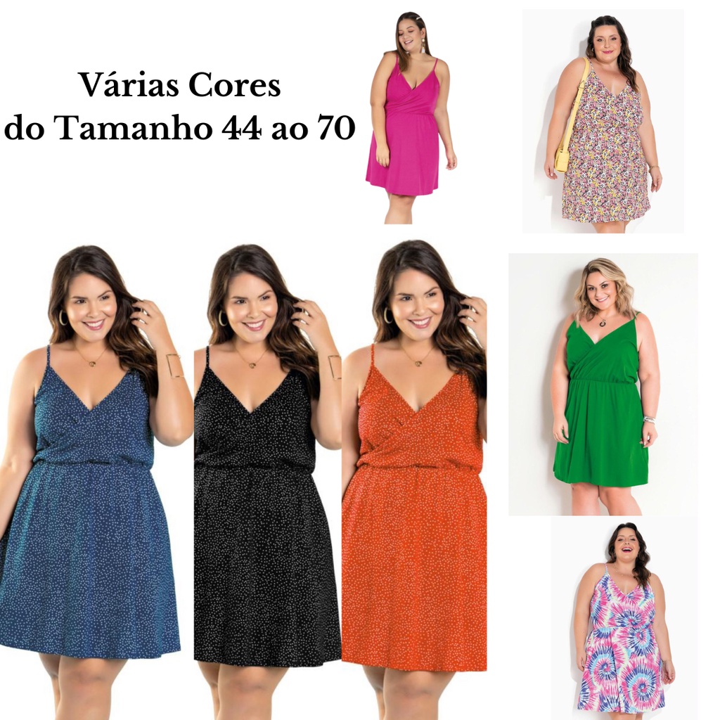 Vestido Feminino Poá Plus Size Malha De Alcinhas Evasê Amamentação Curto  Tamanhos Grandes Verão Soltinho Confortável | Shopee Brasil