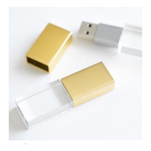 pen drives  de vidro em cores variadas c/personalizacao a laser minimo 5 pecas