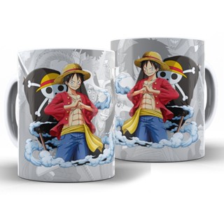 Caneca One Piece Personalizada Com Nome + Caixa - Xícara 325ML Cerâmica
