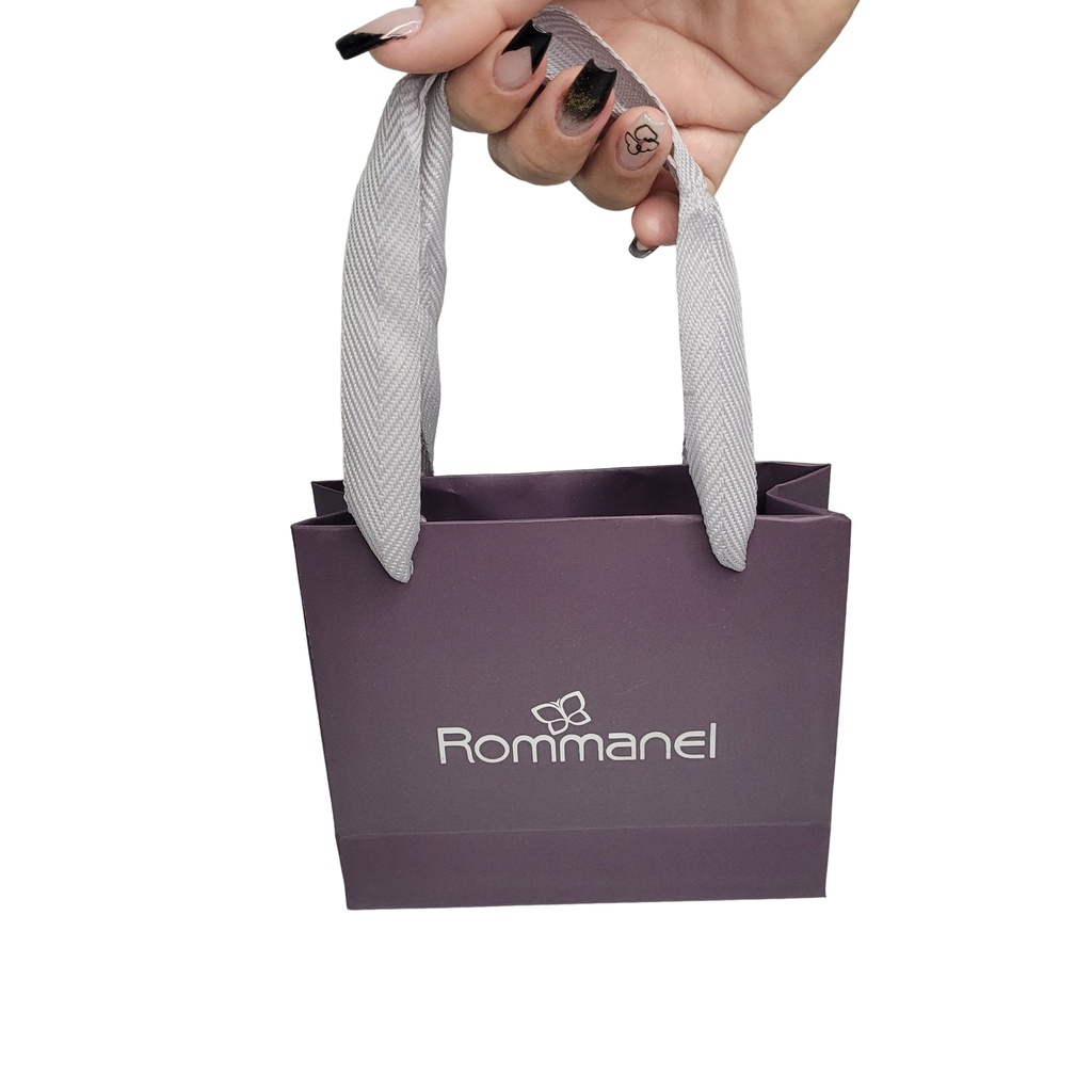 Sacola Para Presente Rommanel Sacolinha não saco plástico em Oferta na Shopee