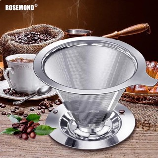 Filtro De Café Coador Inox 103 Grande Reutilizável Pour Over