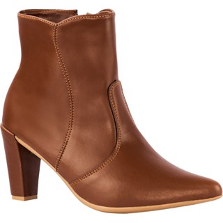 Bota Feminina Cano Longo Salto Alto Fino Confortável Blogueira Saltinho Bico Fino Coturno Macio