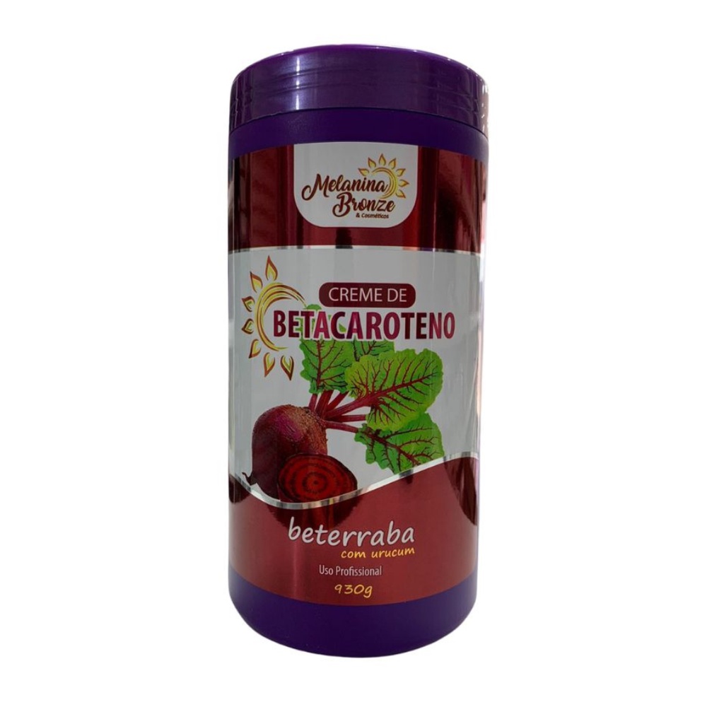 Creme Betacaroteno Beterraba Com Urucum Bronzeamento 930g Melanina Bronze