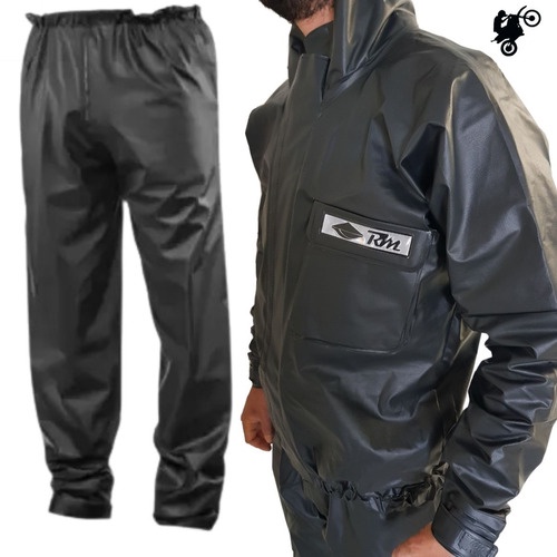 Capa De Chuva Impermeável Moto Motoqueiro Motoboy Frio Rm