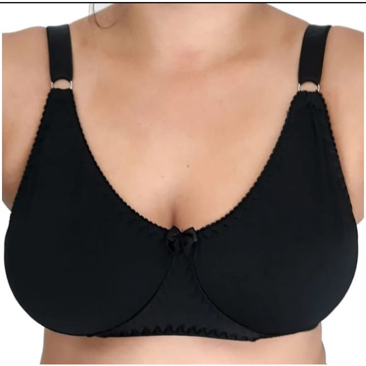 Kit 3 Sutien Sutiã Sutian Reforçado Sem Bojo Plus Size Lycra Lisa Senhora Regulavel Atacado Revenda