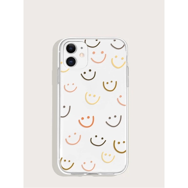 Capa Capinha Proteção Transparente Bonita Fofa Charmosa Fashion Emoji Para Iphone 7 Plus e 8 Plus