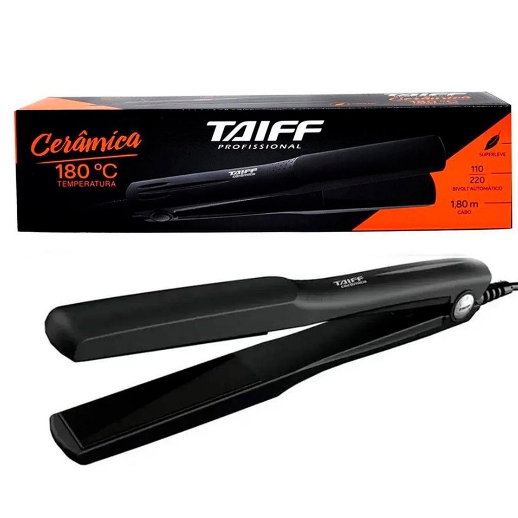 Nova Chapinha Prancha Taiff Profissional Cerâmica 180°c Classica Bivolt (original)
