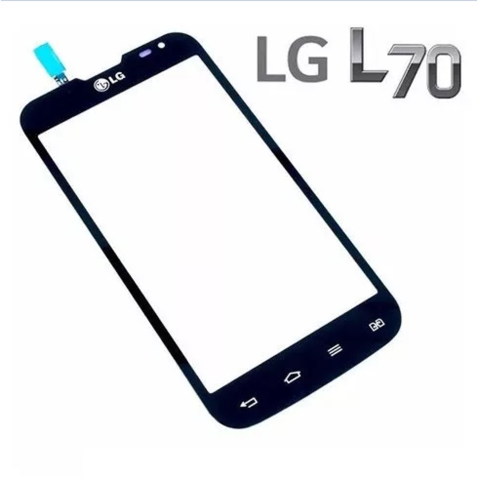 Peça Tela Vidro Touch compatível com LG L70 D325 / D340 Dual - Preto