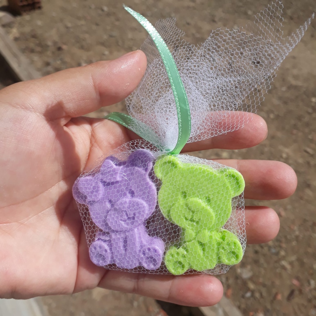 40 Lembrancinha Ursinho+Ursinha Personalizada Chá Revelação