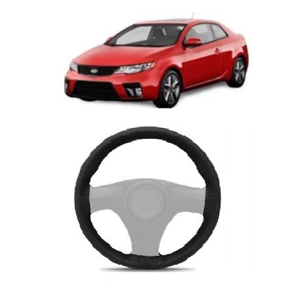 Capa de Volante Preta Para Kia Cerato / Cerato Koup 2010, 2011, 2012, 2013