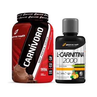 Carnívoro Beef Isolate 900g + L-carnitina 480 ML - Bodyaction