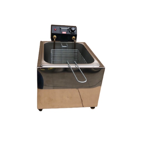 Fritadeira elétrica 8 litros 1 cuba em aço inox profissional ... super promoção