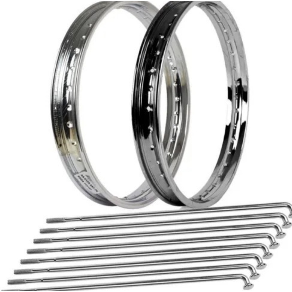 Jogo Aro Roda Cg Titan 125 150 Cg 160 Esd Jogo Raio 4mm Resistente