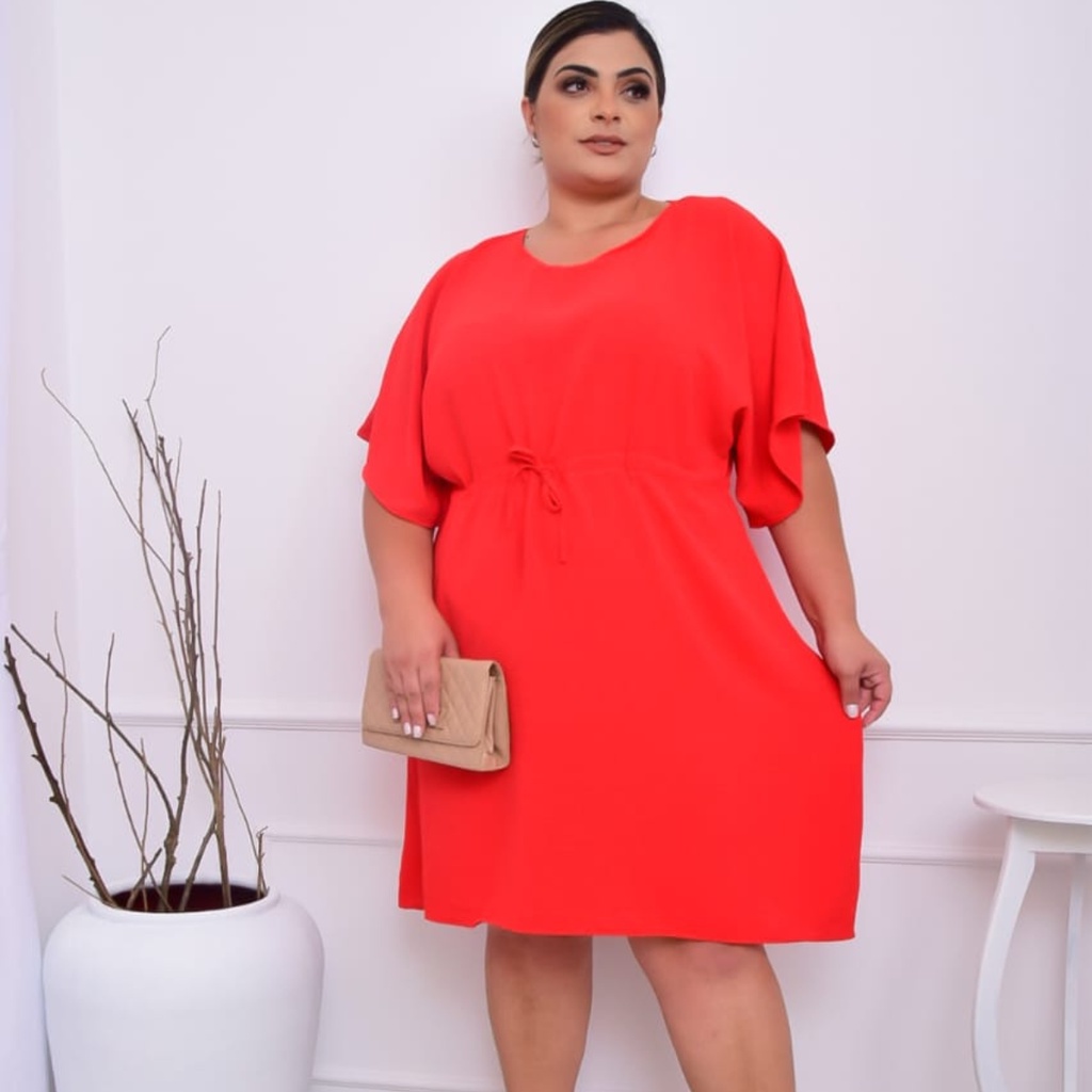 Vestido Plus Size Moda Tamanhos Maiores Tendência Qualidade Premium