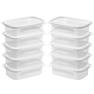 KIT COM 10 POTES RASOS MÉDIO COM TRAVAS 500 ML - NITRON