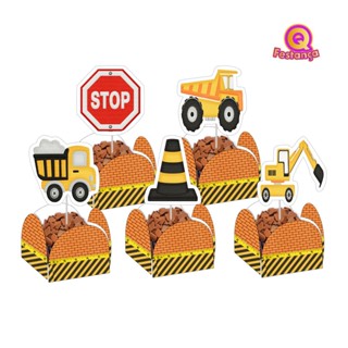 10 Topper para Docinho Construção 3cm