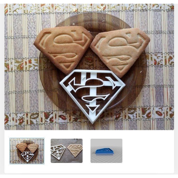 cortador de biscoito - bolacha do Super man