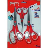 Kit 3 Tesouras Inox Navy + Pró em Oferta na Shopee
