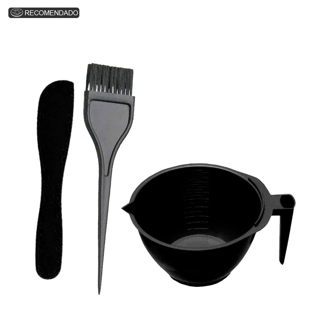 Cumbuca para Tintura + Espátula e Pincel - Kit para Tintura em Oferta na Shopee