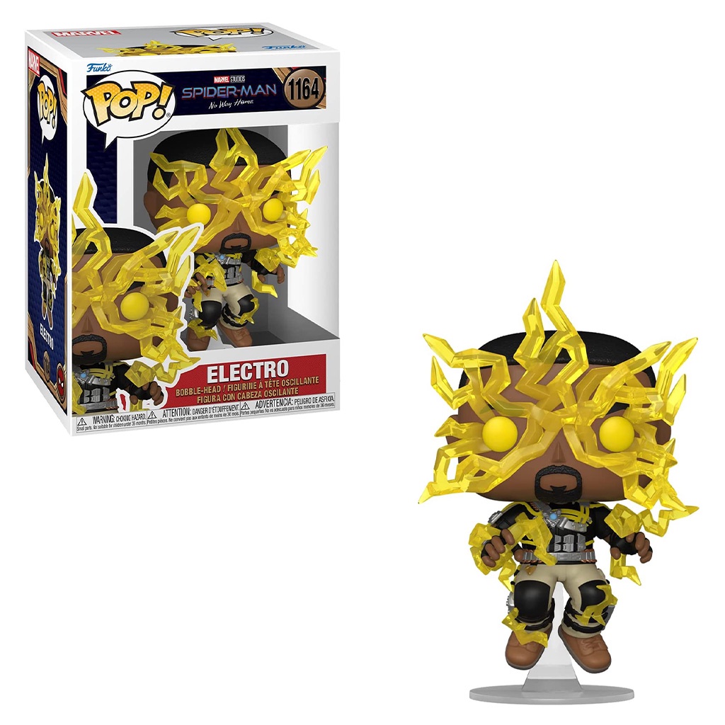 FUNKO POP MARVEL SPIDER-MAN NO WAY HOME S3 - ELECTRO 1164 NOVO ORIGINAL