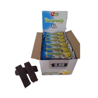 Bananinha Bananada Cremosa Natural Sem Glúten Sem Açúcar Diet Zero 24 Und