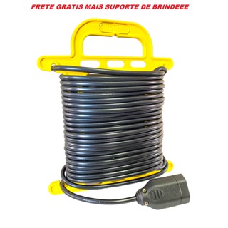 Extensão Elétrica 10 Metros Cabo Pp2x1,0mm Reforçada 110/220volts Bivolt