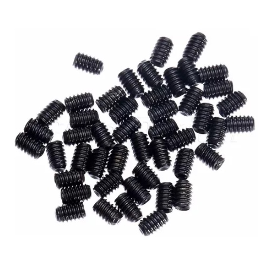 Parafuso M4 x 10mm Allen Sem Cabeça Oxidado Preto + Chave '' L '' 2mm