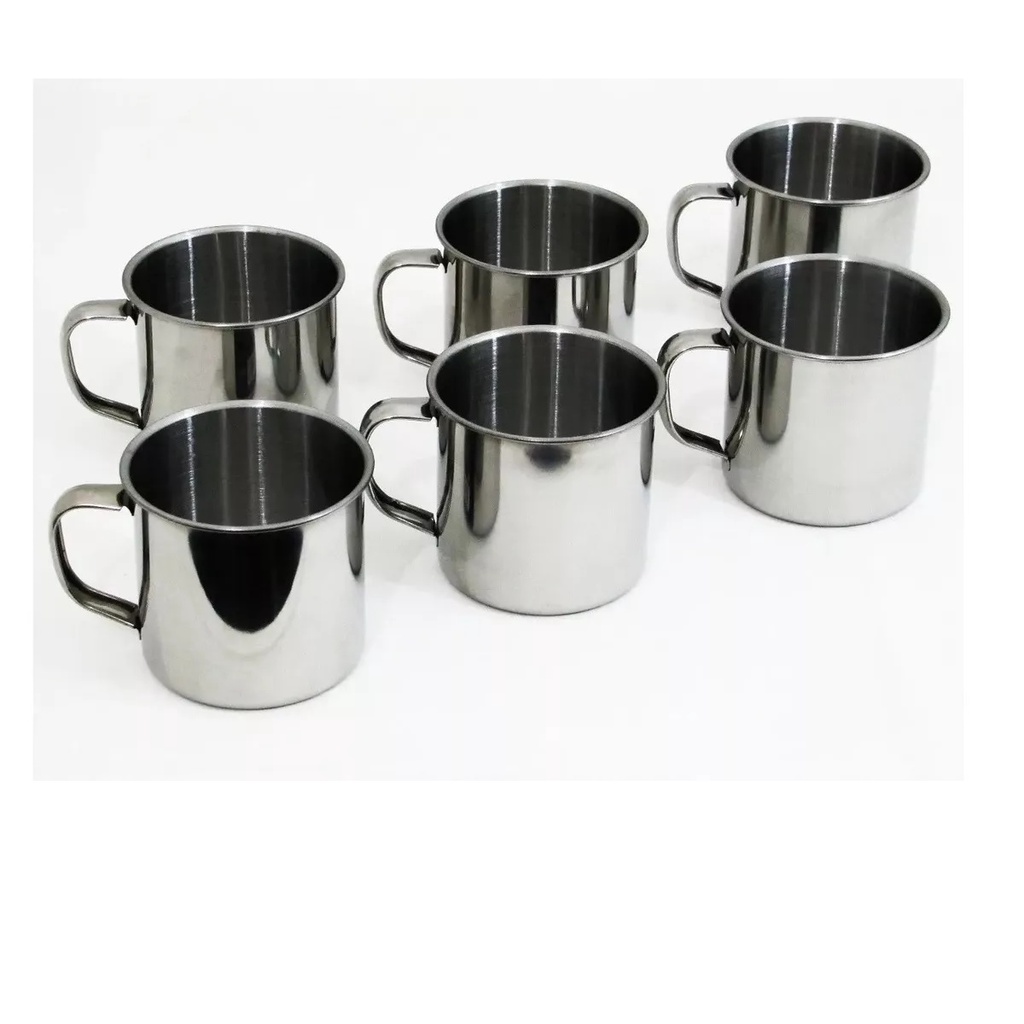 Conjunto 100 Canecas Inox Nr.7 150ml Casa Cozinha Yazi