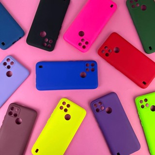 Capinha Para Realme C21y / Capa Case Silicone Aveludada Colorida Forrada (CF26)