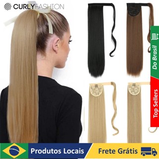 Aplique Rabo De Cavalo Fita Fibra Super Cabelo Premium Direto Da Fabrica