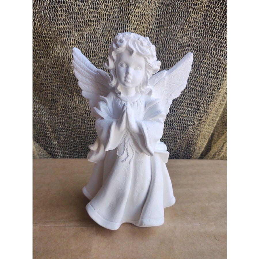 Anjo 23 cm, Anjo mãos entre as pernas, Anjo Anjo castiçal