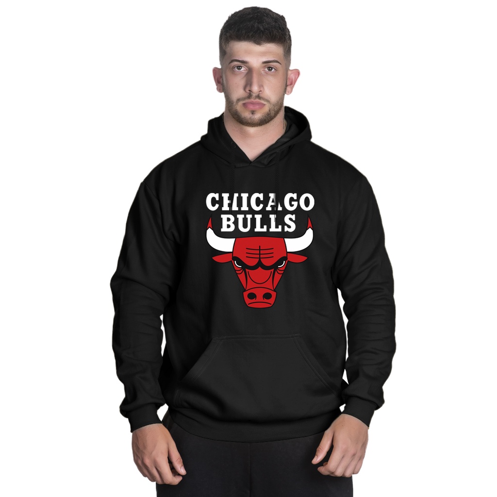 Blusa De Moletom Masculina Time Chicago Bulls Basquete Pronta Entrega